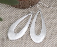 Casablanca Silver Teardrop Earrings