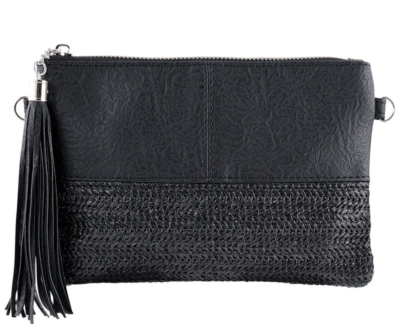 Destination Black Clutch Bag