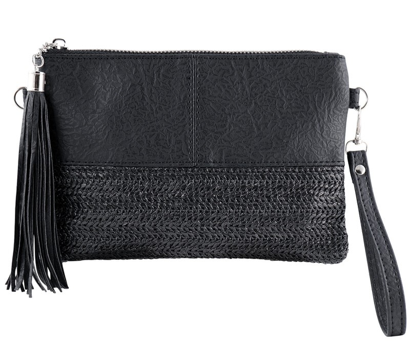 Destination Black Clutch Bag