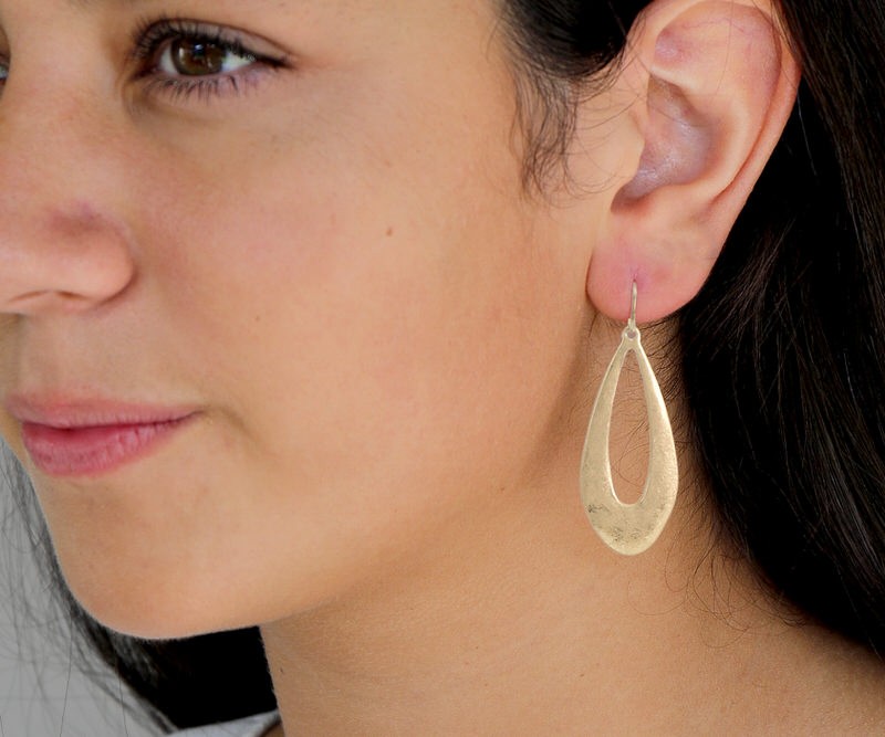 Casablanca Gold Teardrop Earrings