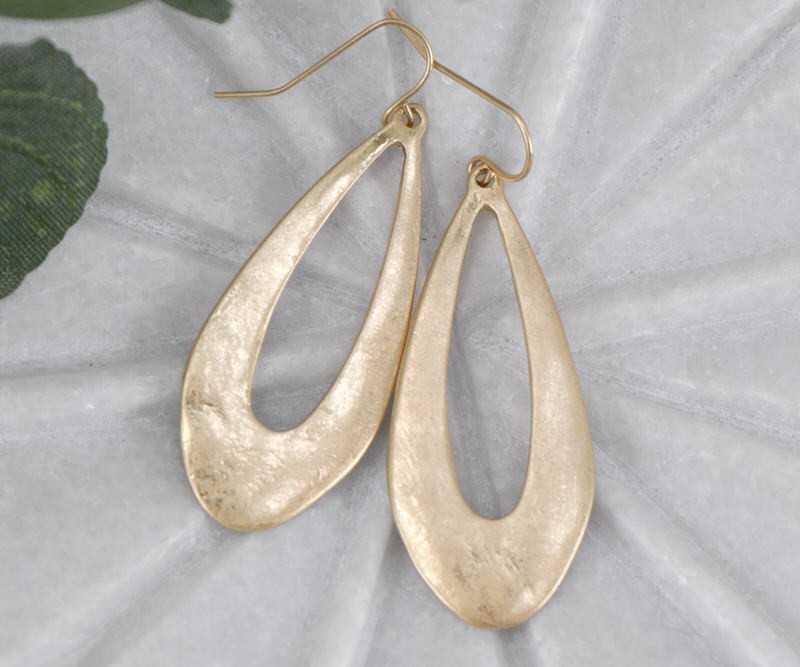 Casablanca Gold Teardrop Earrings