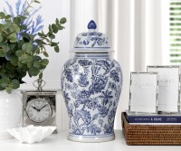 Serenity Blue & White Ginger Jar - Tall