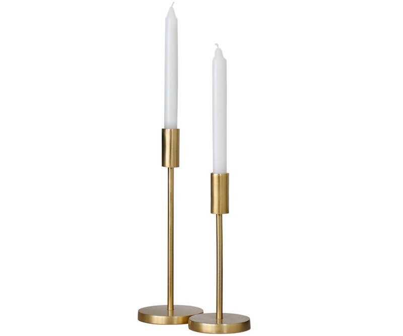 Tall Warwick Gold Candlestick