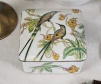 Emerald Hummingbird Trinket Box