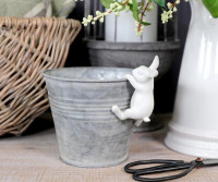 Piper the Rabbit Pot Hanger - White