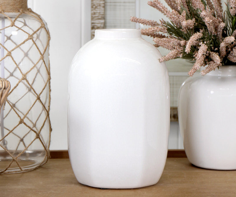 Tall Sadie Ceramic Vase - Cream