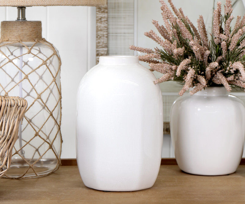 Tall Sadie Ceramic Vase - Cream