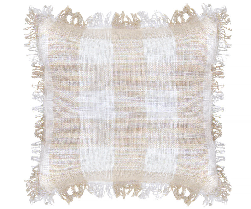 Ginger Gingham Check Cushion