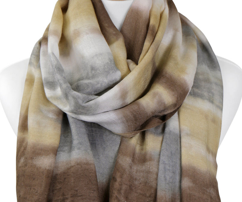 Savannah Mocha Brown Ombre Scarf