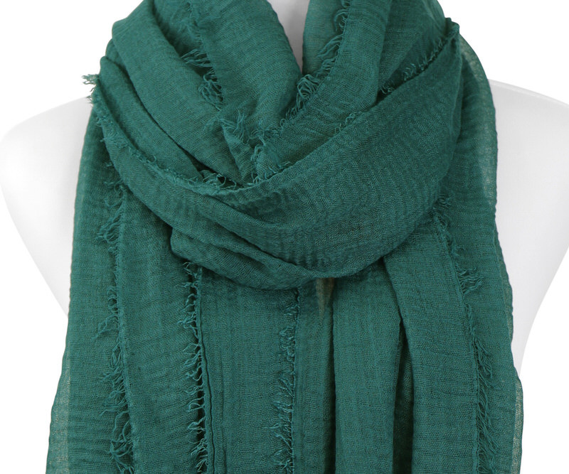 Fitzroy Emerald Green Muslin Scarf