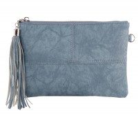 Marbella Denim Blue Clutch / Crossbody Bag