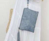 Marbella Denim Blue Clutch / Crossbody Bag