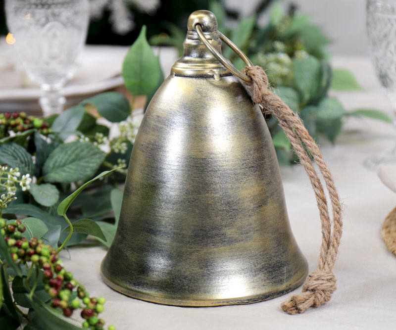 Large Canterbury Gold Vintage Bell