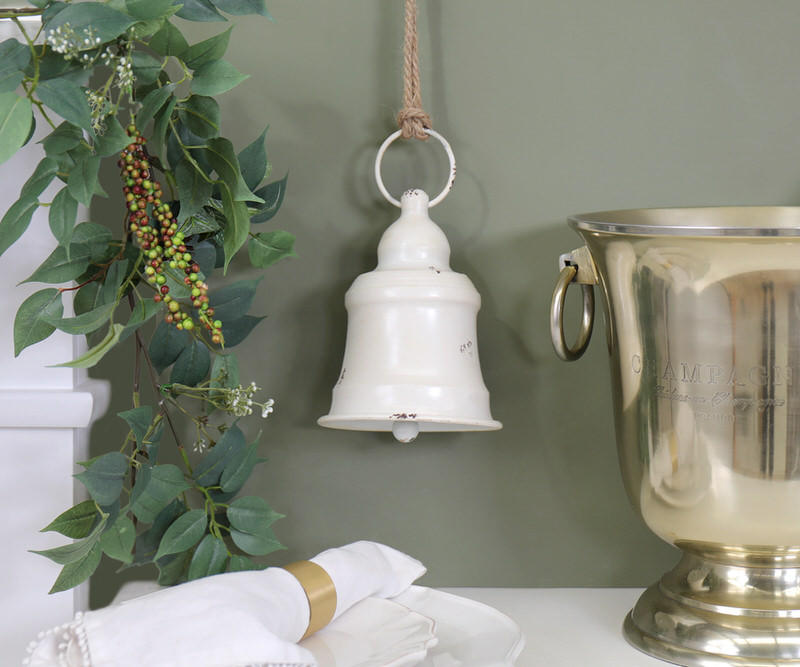 Small Maidstone White Vintage Bell