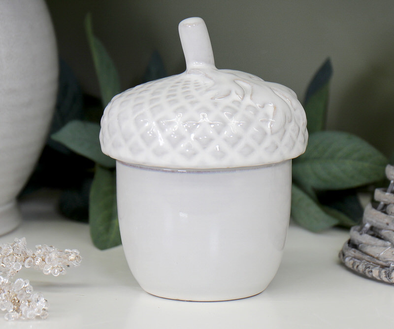 Ceramic Acorn Canister