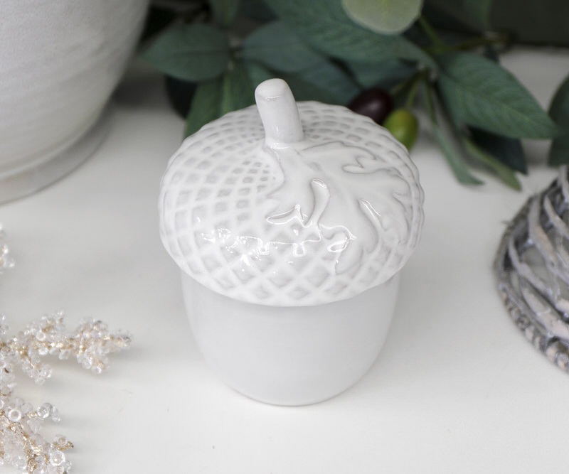 Ceramic Acorn Canister