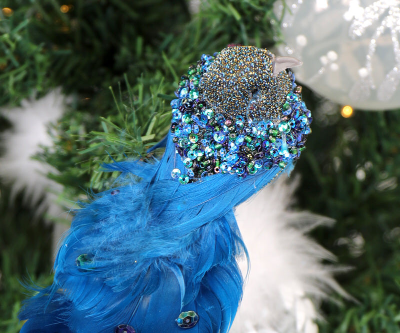 Leana Blue Bird Christmas Tree Decoration Clearance Sale at French Knot