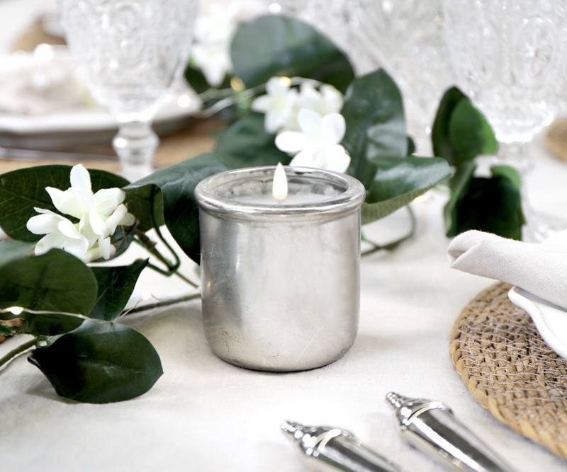 Luxborough Silver Tealight Candle