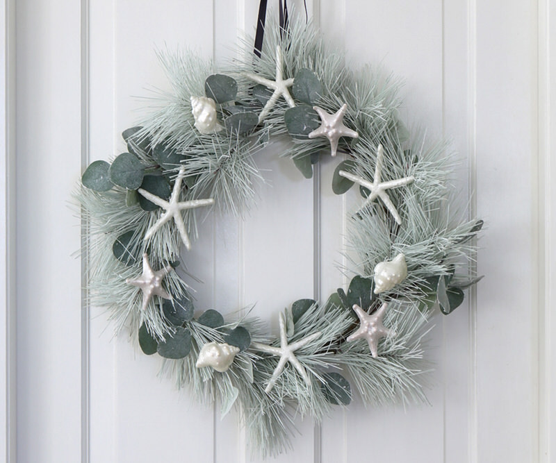 Seashells Coastal Door Wreath