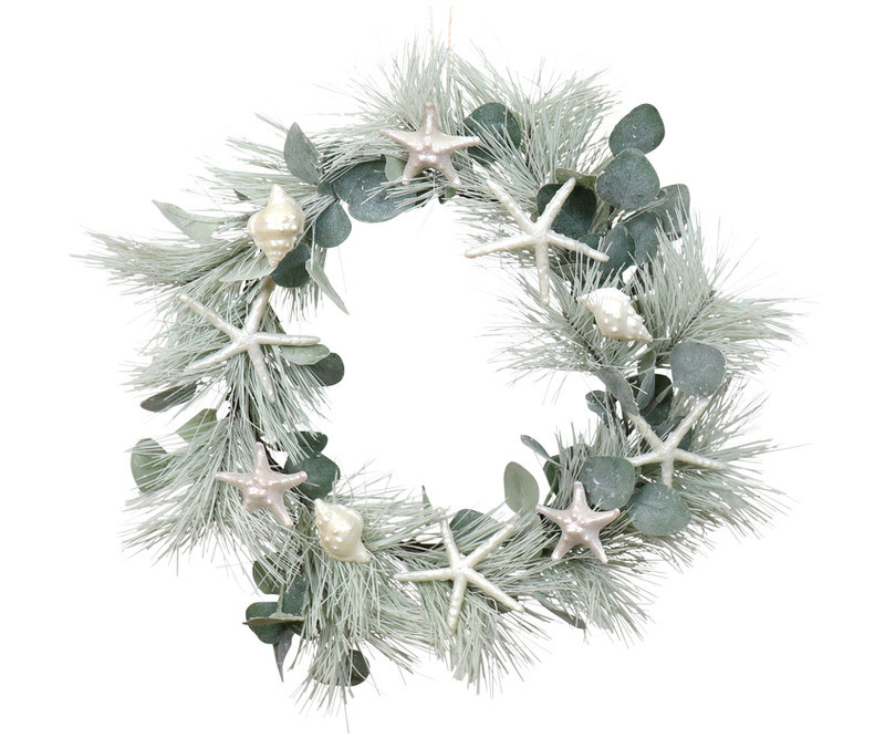 Seashells Coastal Door Wreath