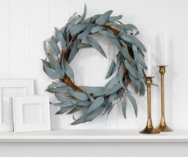 Bowral Silver Leaf Eucalyptus Wreath 50cm