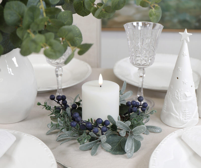 Juniper Berry Candle Wreath