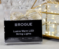 Lustre Warm LED String Lights - 4 metres