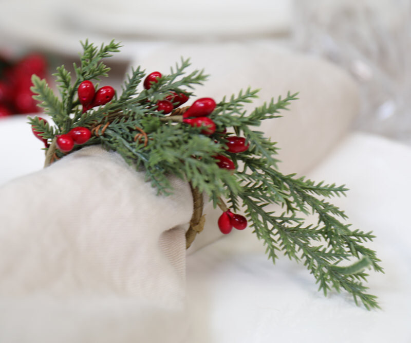 Holly berry napkin rings deals