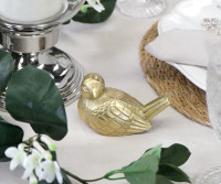 Nesting Gold Bird Ornament