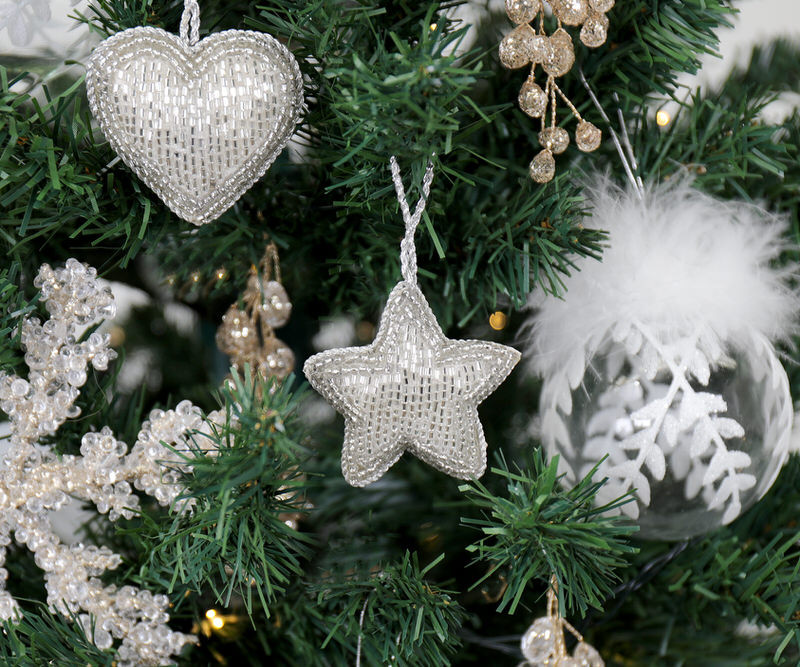 Dazzle Beaded Star Tree Decoration