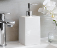 Charlie White Soap Dispenser - Square