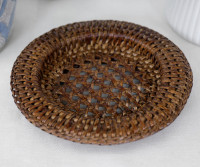 Coco Brown Rattan Coaster / Candle Plate