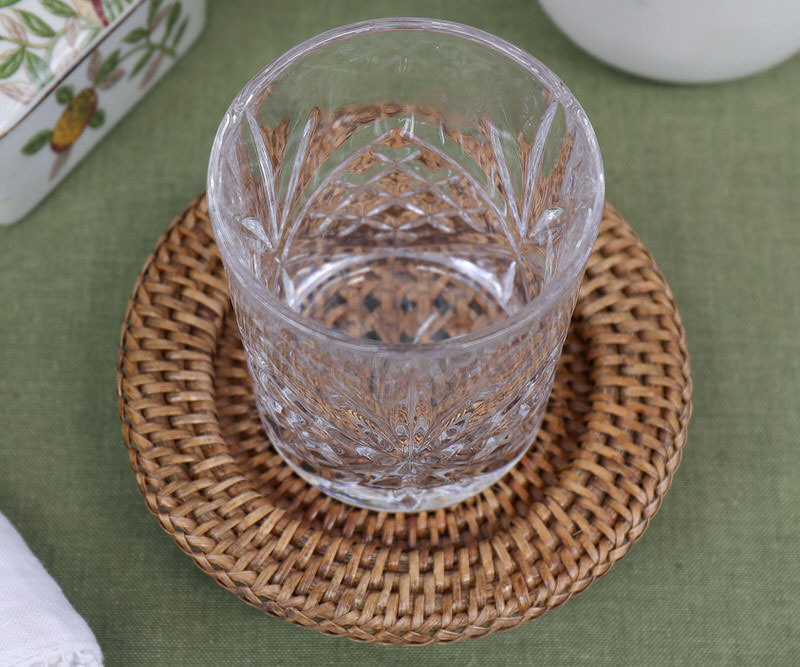 Coco Brown Rattan Coaster / Candle Plate