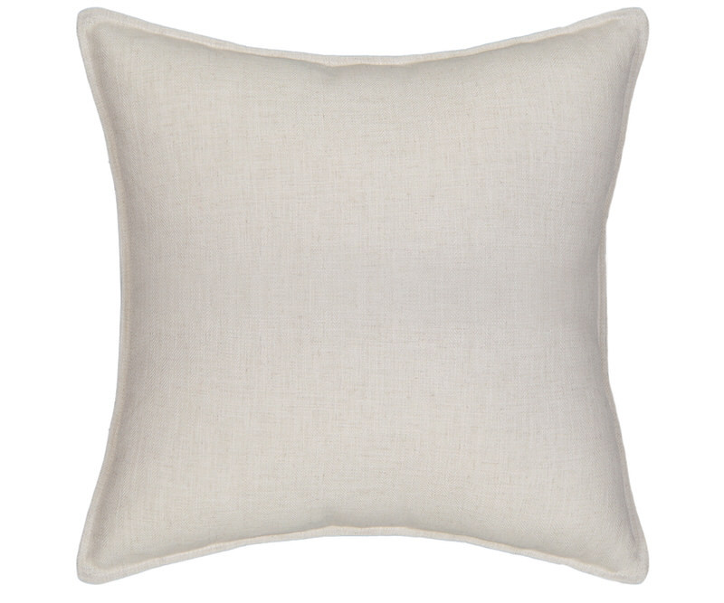 Oatmeal Beige Cushion - Herringbone