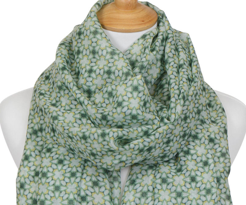 Pascal Green Tassel Scarf