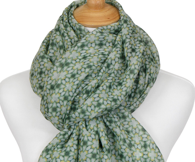 Pascal Green Tassel Scarf