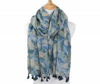 Dalila Teal Blue Scarf
