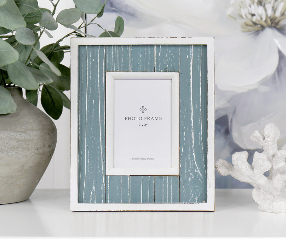 Saltwater Washed Blue Photo Frame - 4x6