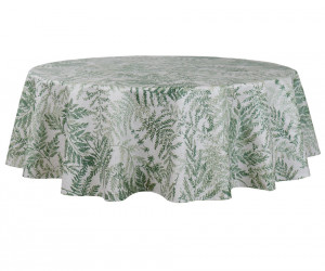 180cm Verdilla Fern Wipe-Clean Round Tablecloth