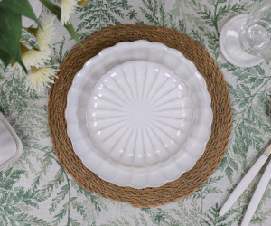 180cm Verdilla Fern Wipe-Clean Round Tablecloth