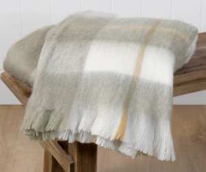 Alfie Tartan Wool Blend Throw Blanket