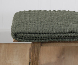 Jonah Olive Green Throw Blanket