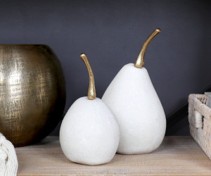 Large Lustre Marble Pear
