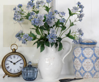 Set 3 Blue Meadow Star Flower Sprays - Astrantia