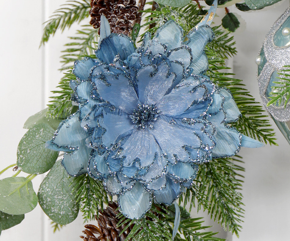 Millie Blue Peony Flower Decoration