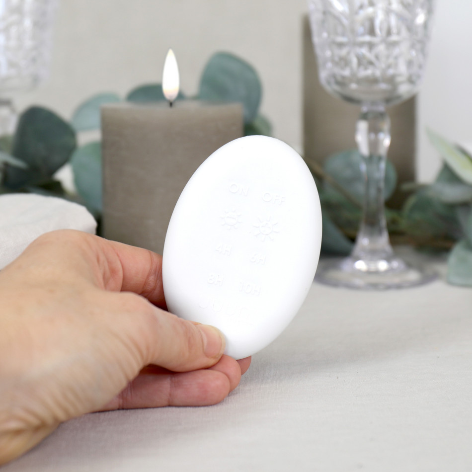 Soft Touch Uyuni Flameless Candle Remote, a decorative piece for displaying candlelight