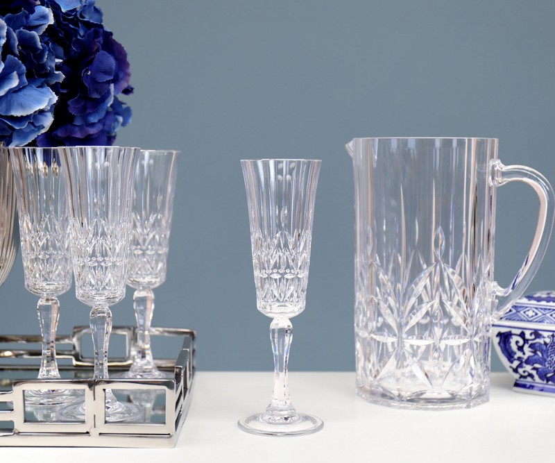 Set 4 Pavilion Outdoor Champagne Flutes