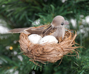 Little Sparrow Bird Nest Decoration