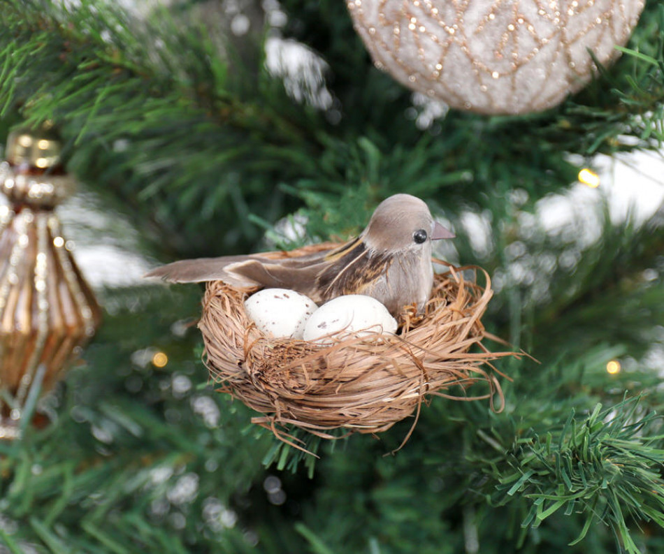 Little Sparrow Bird Nest Decoration