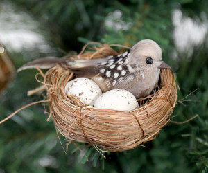 Little Sparrow Bird Nest Decoration